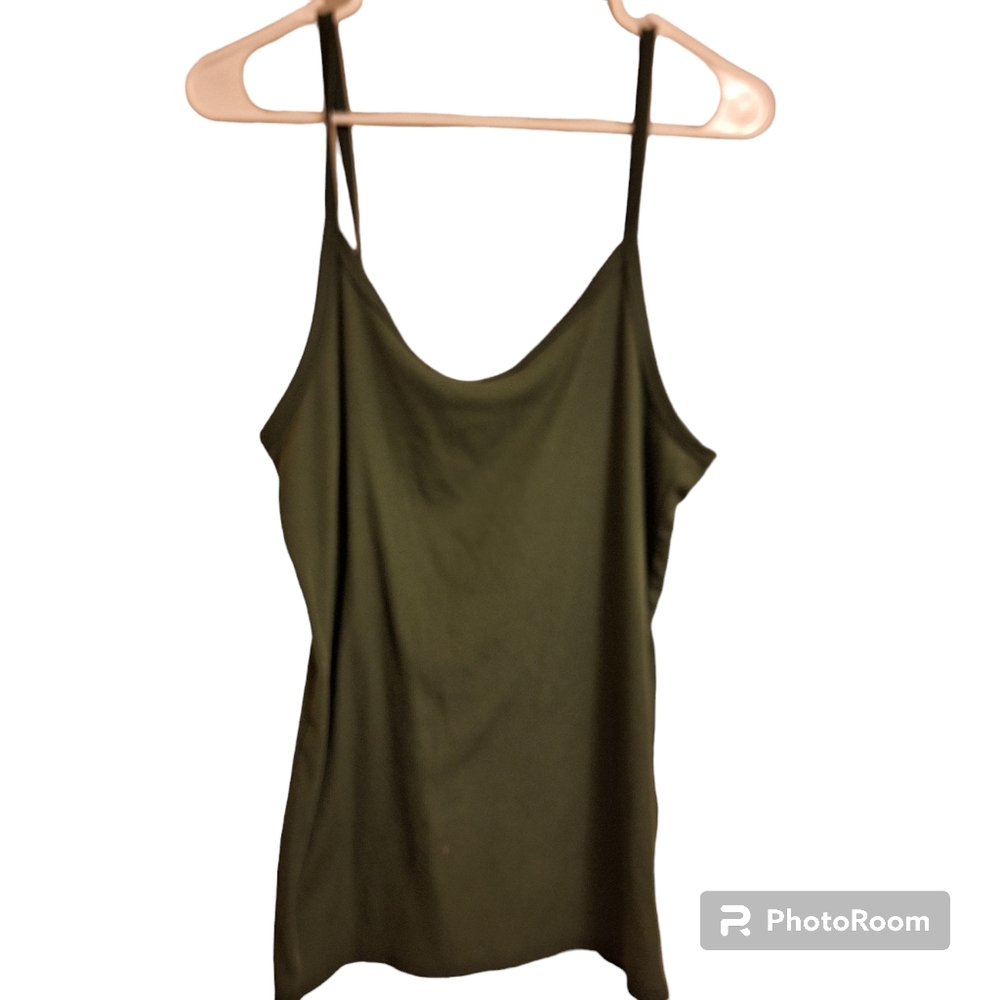 ❤️Tank Top Size XL Army Green Ribbed by No Boundries X-Large Shirt Sleeveless